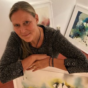 konstnär Ylva Molitor-Gärdsell, Österlen, Skåne