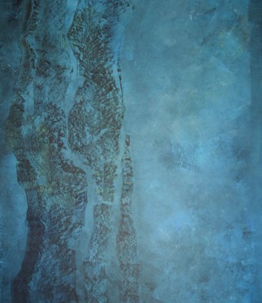 Turquoise Meditation - abstrakt konst av Ylva Molitor-Gärdsell, Österlen